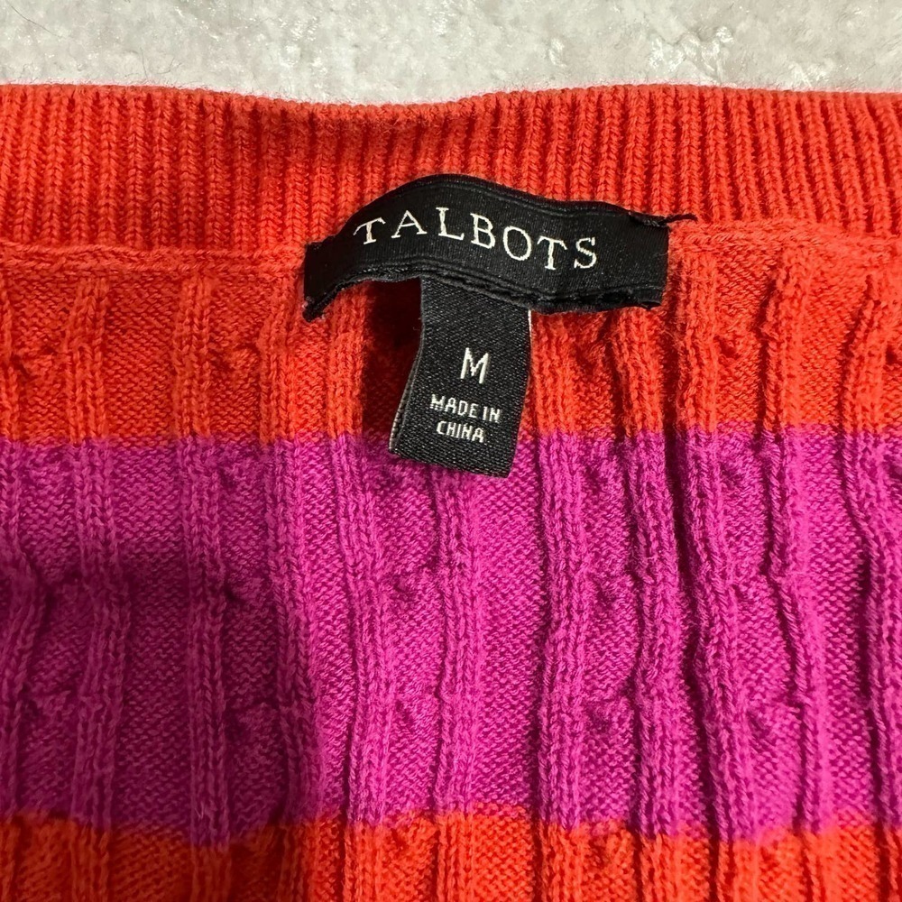 Size Medium Talbots Button Down Long Sleeve Sweat… - image 3